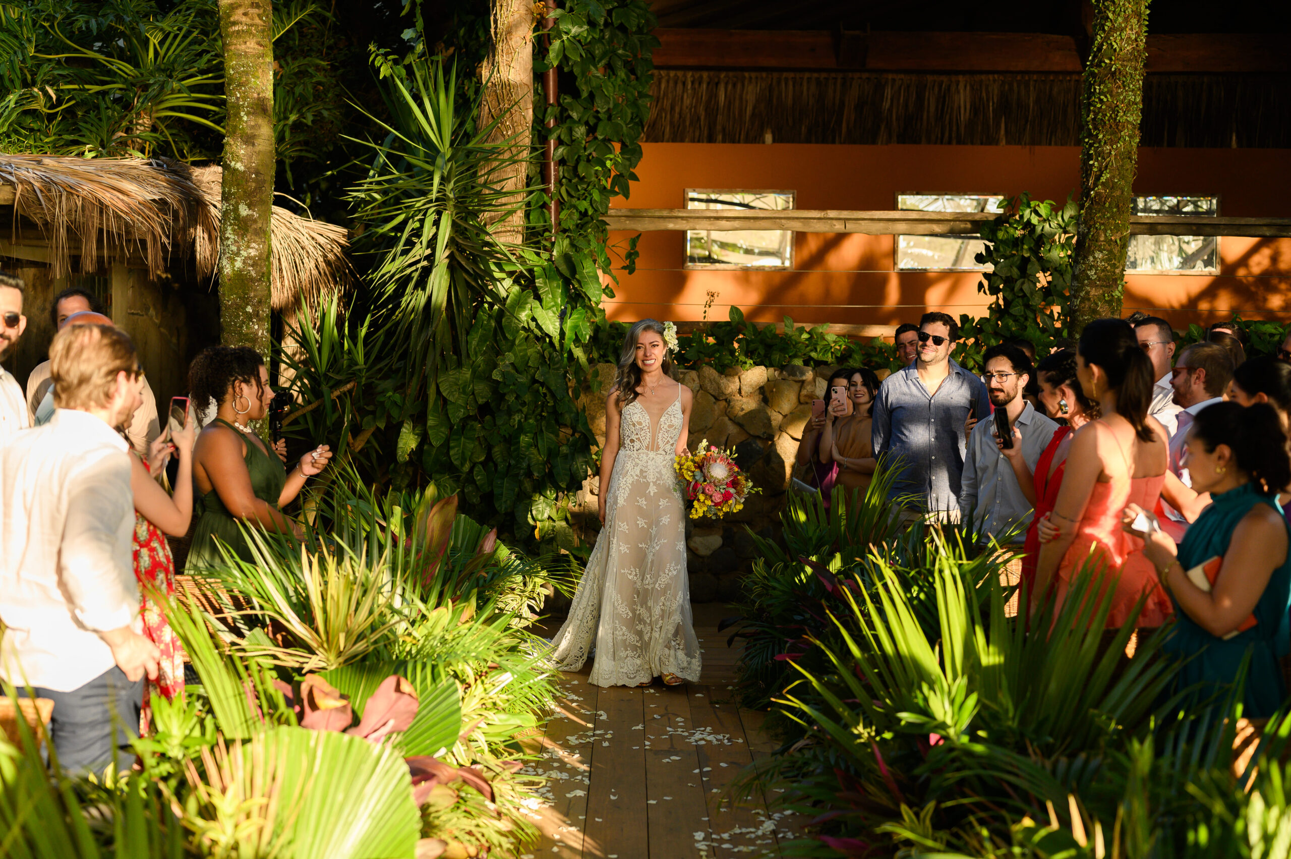 entrada da noiva Casamento na praia