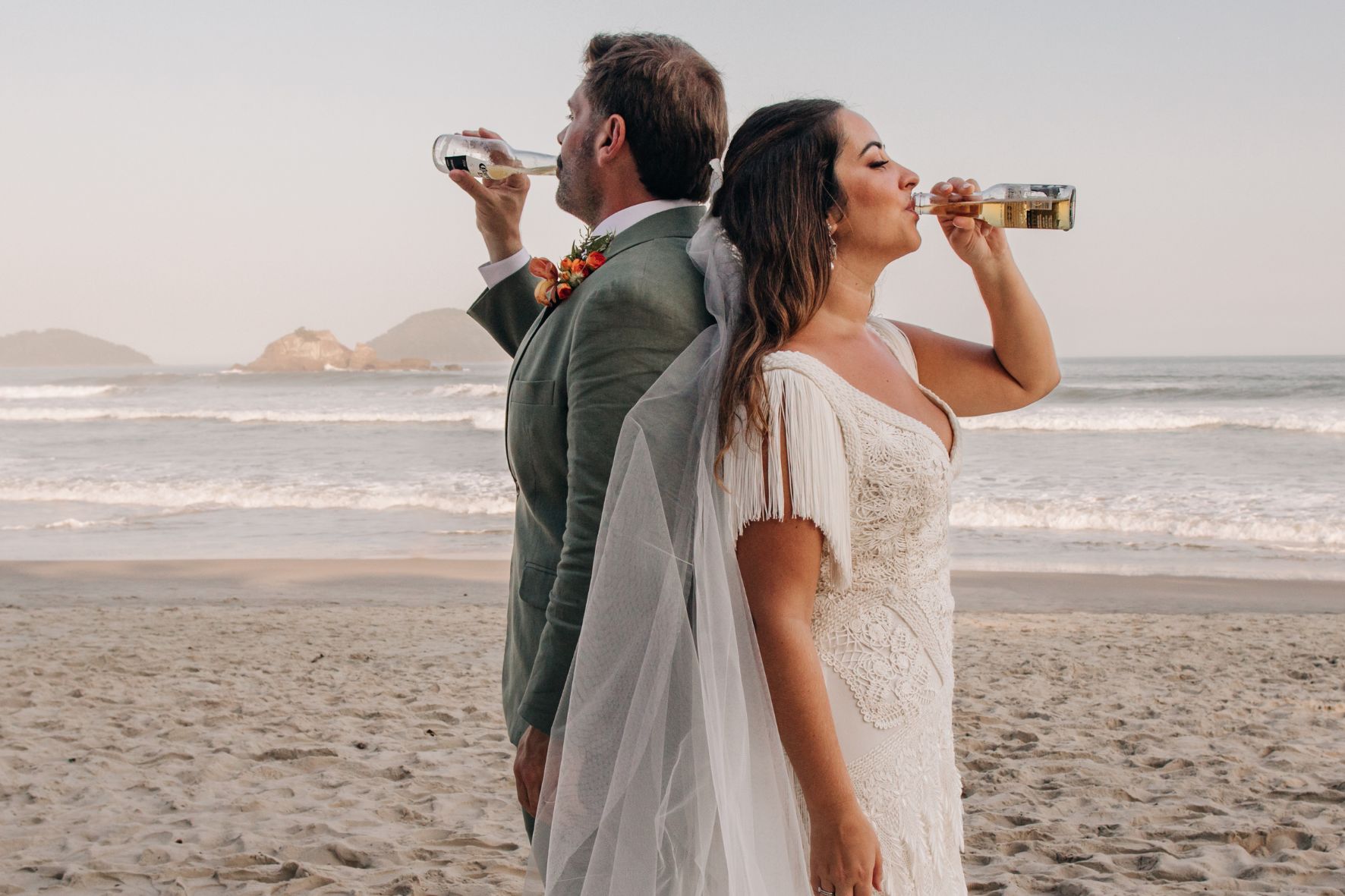 fotografia de casamento na praia