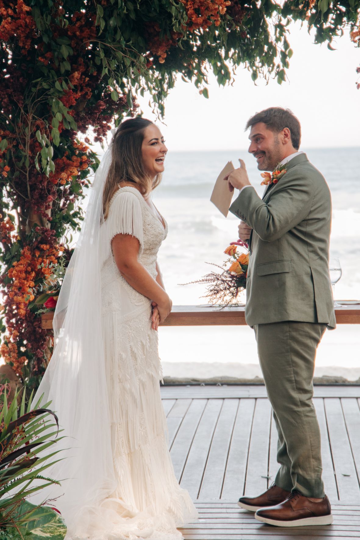 fotografia de casamento na praia