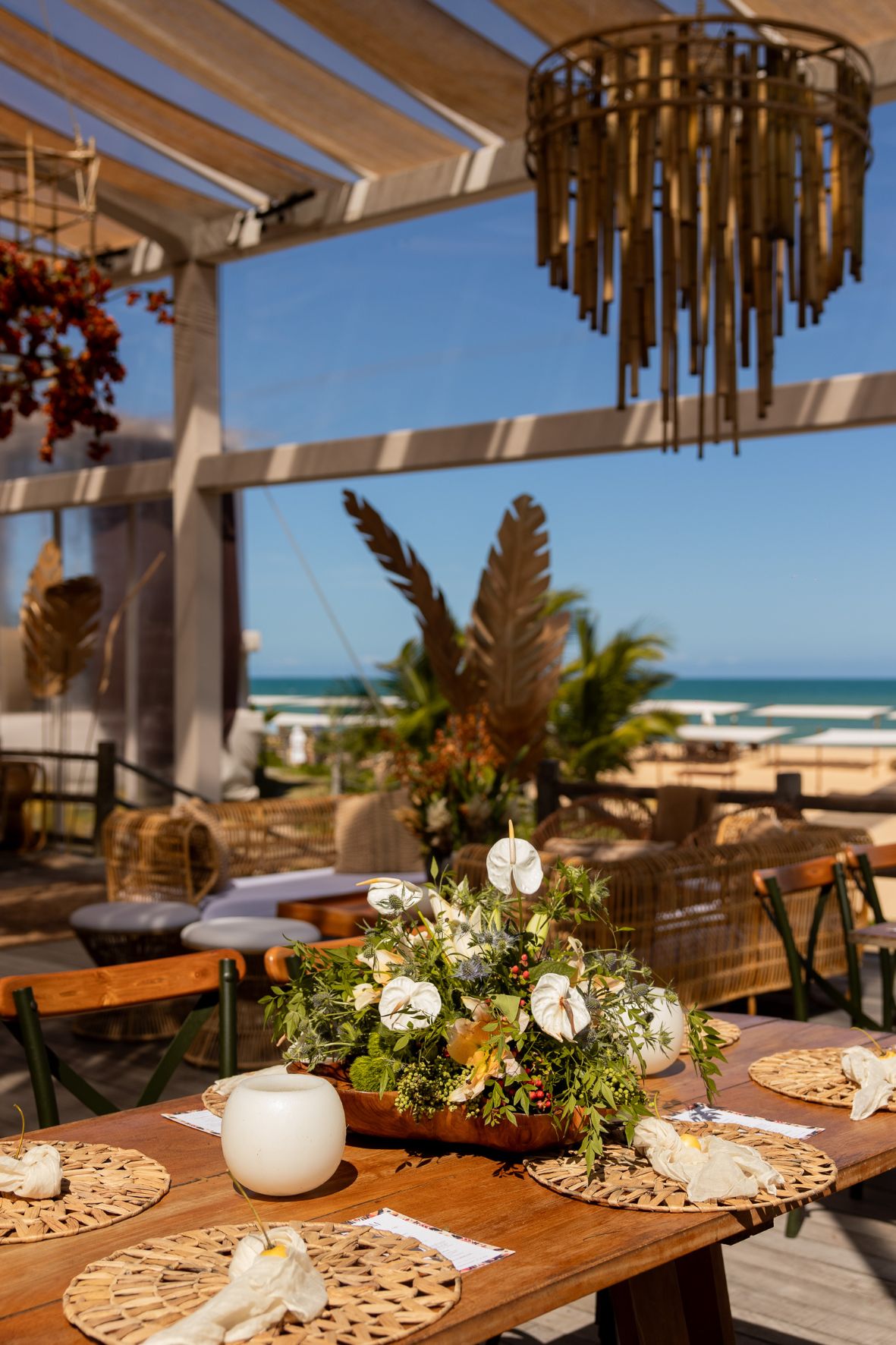 decoração de casamento na praia