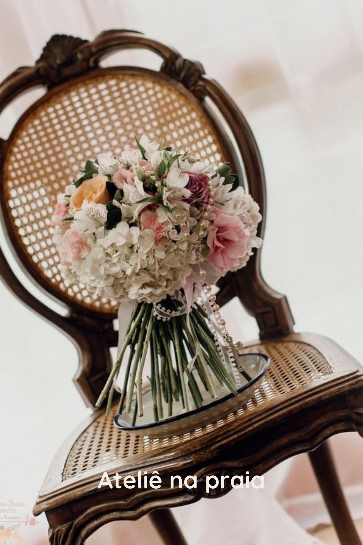 buquê de noiva romântico