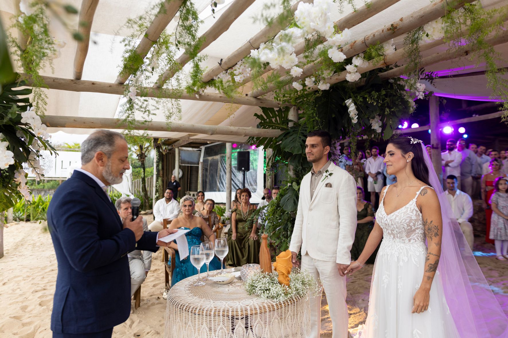 cerimônia de casamento na praia