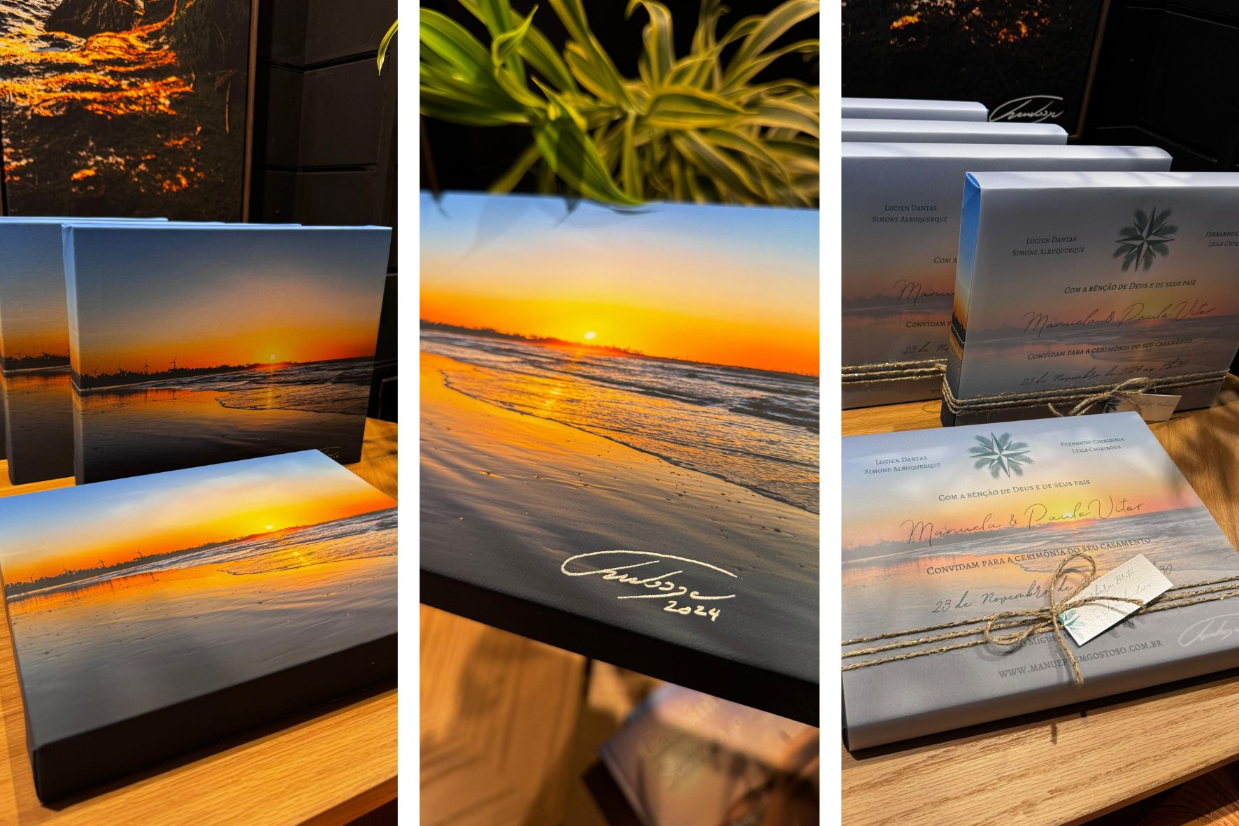 convite de casamento na praia