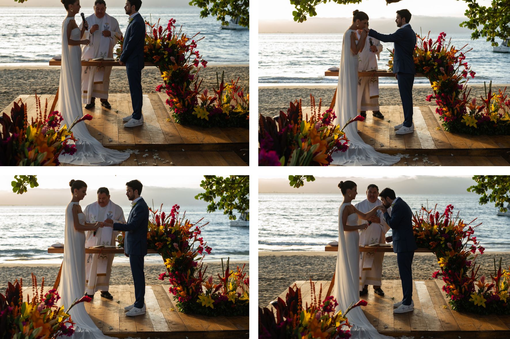 cerimônia de casamento pé na areia