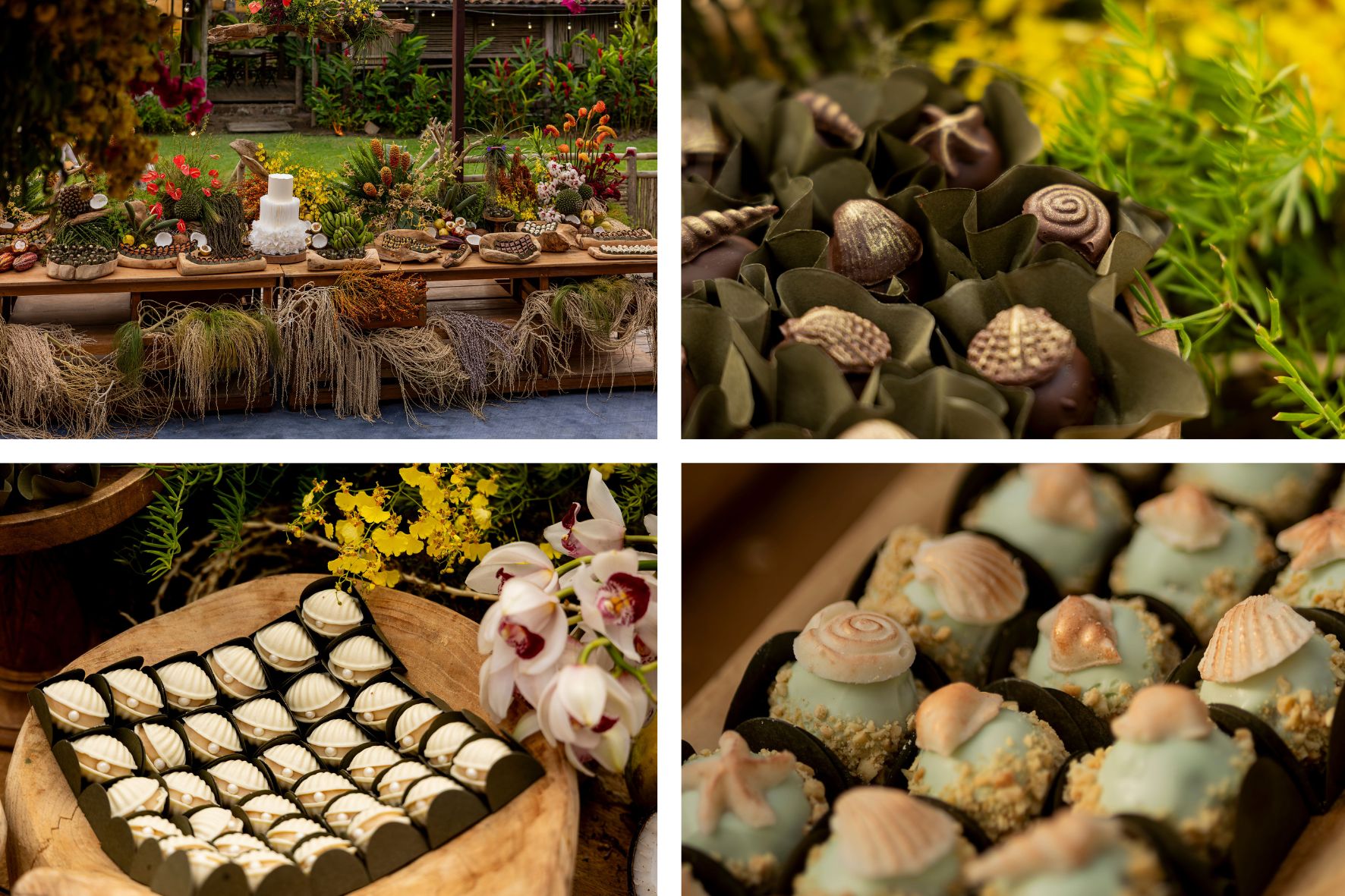 mesa de doces casamento em Ilhabela
