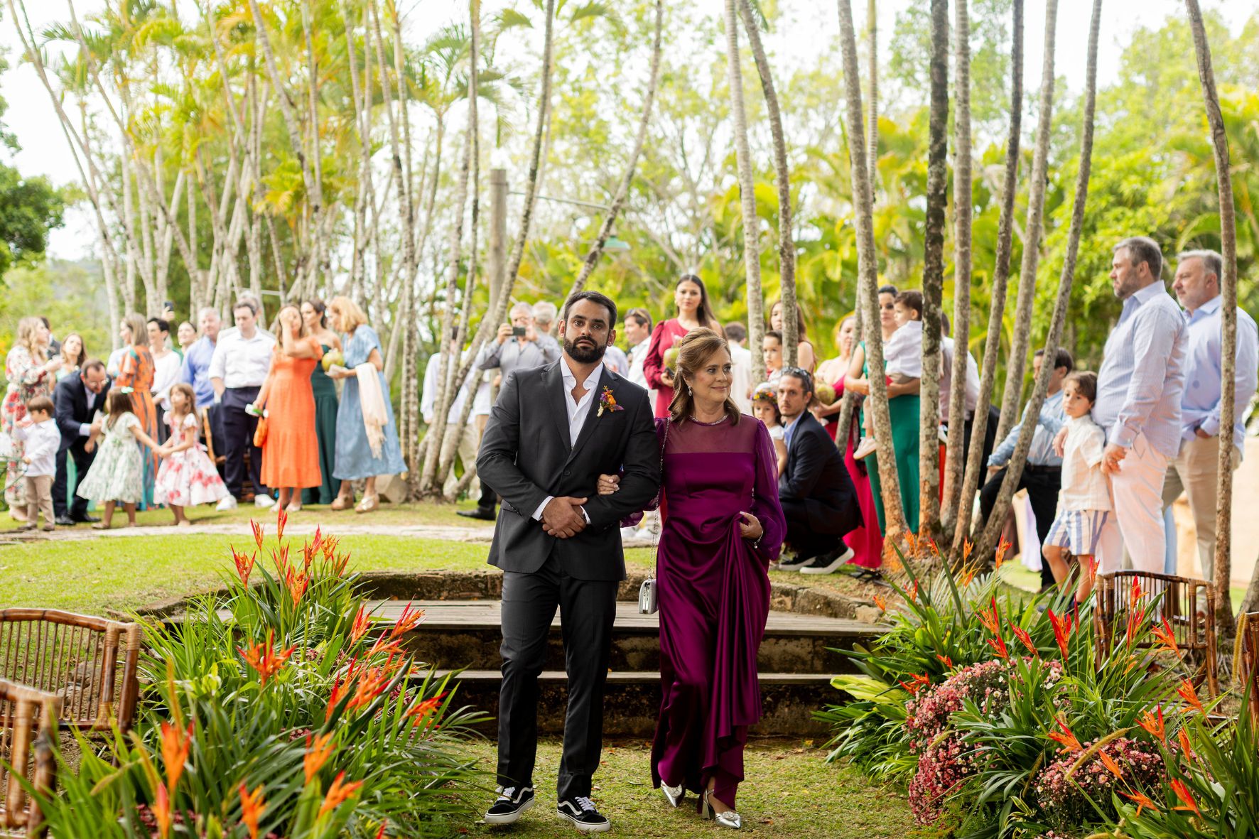entrada do noivo Casamento na praia