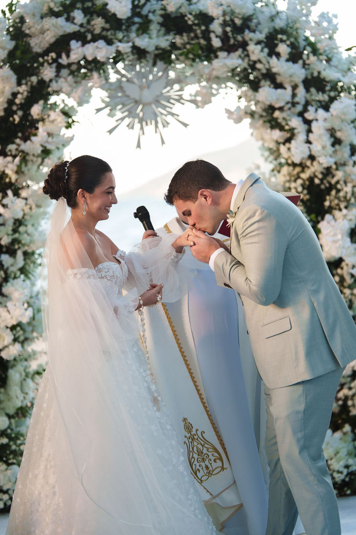 cerimônia do casamento na praia