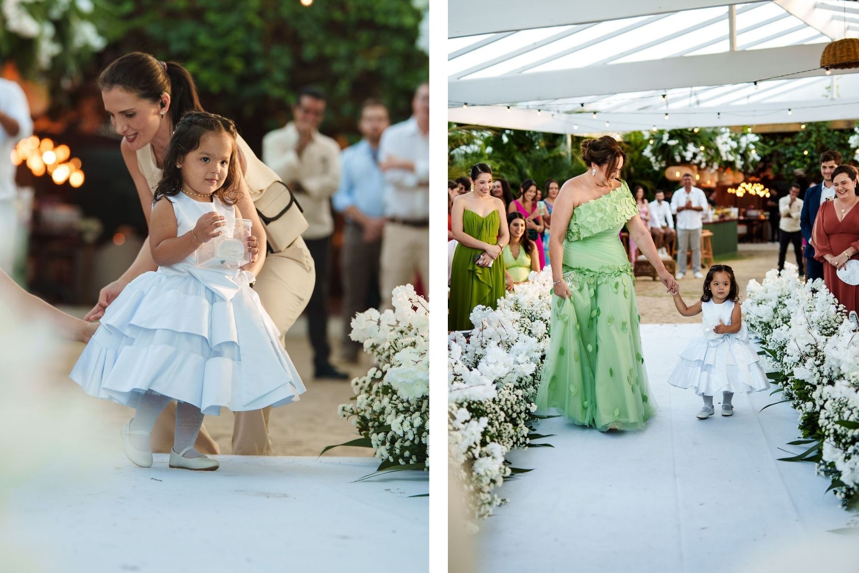 entrada da alianças do casamento na praia