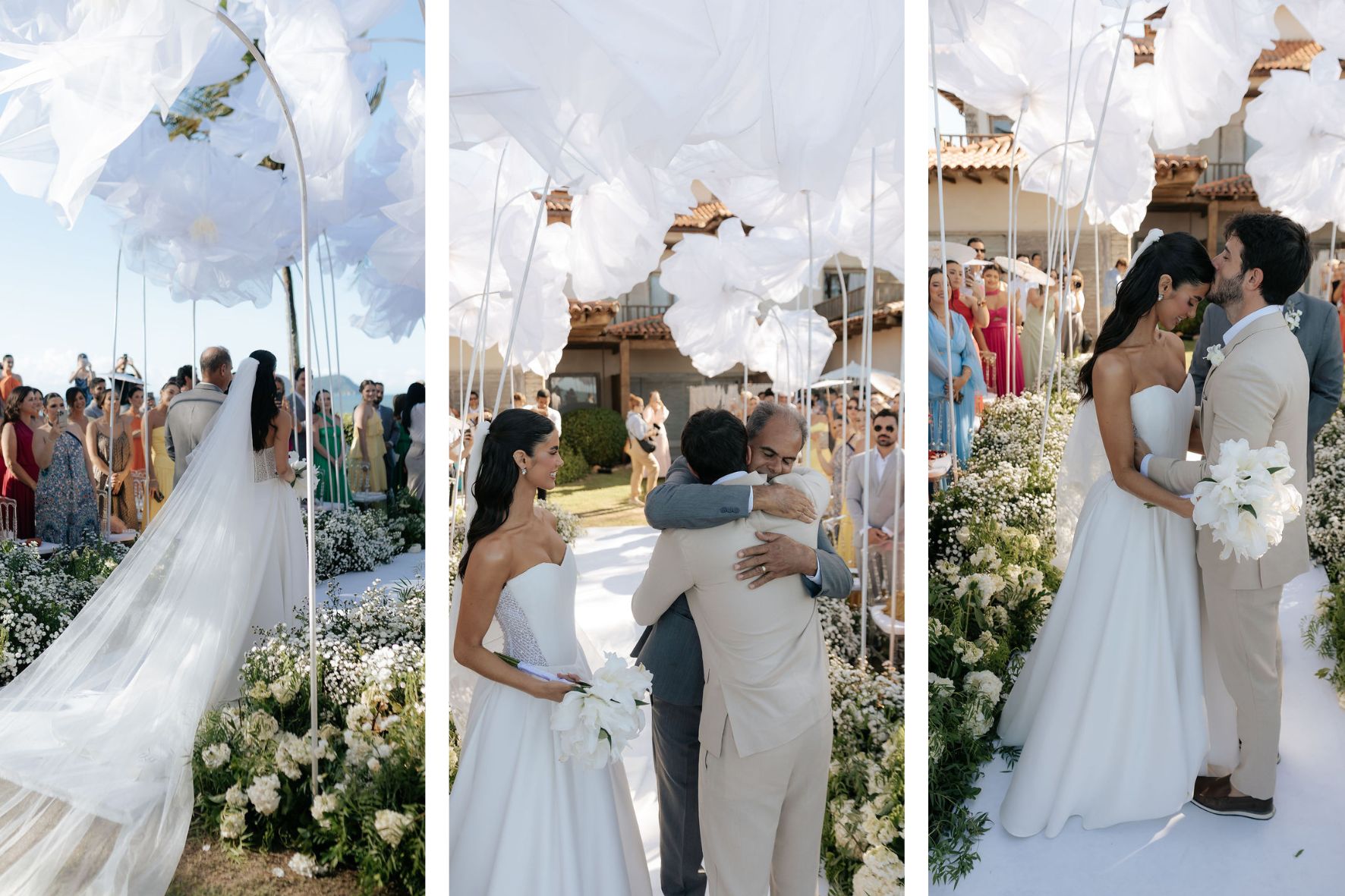 entrada da noiva - casamento na praia
