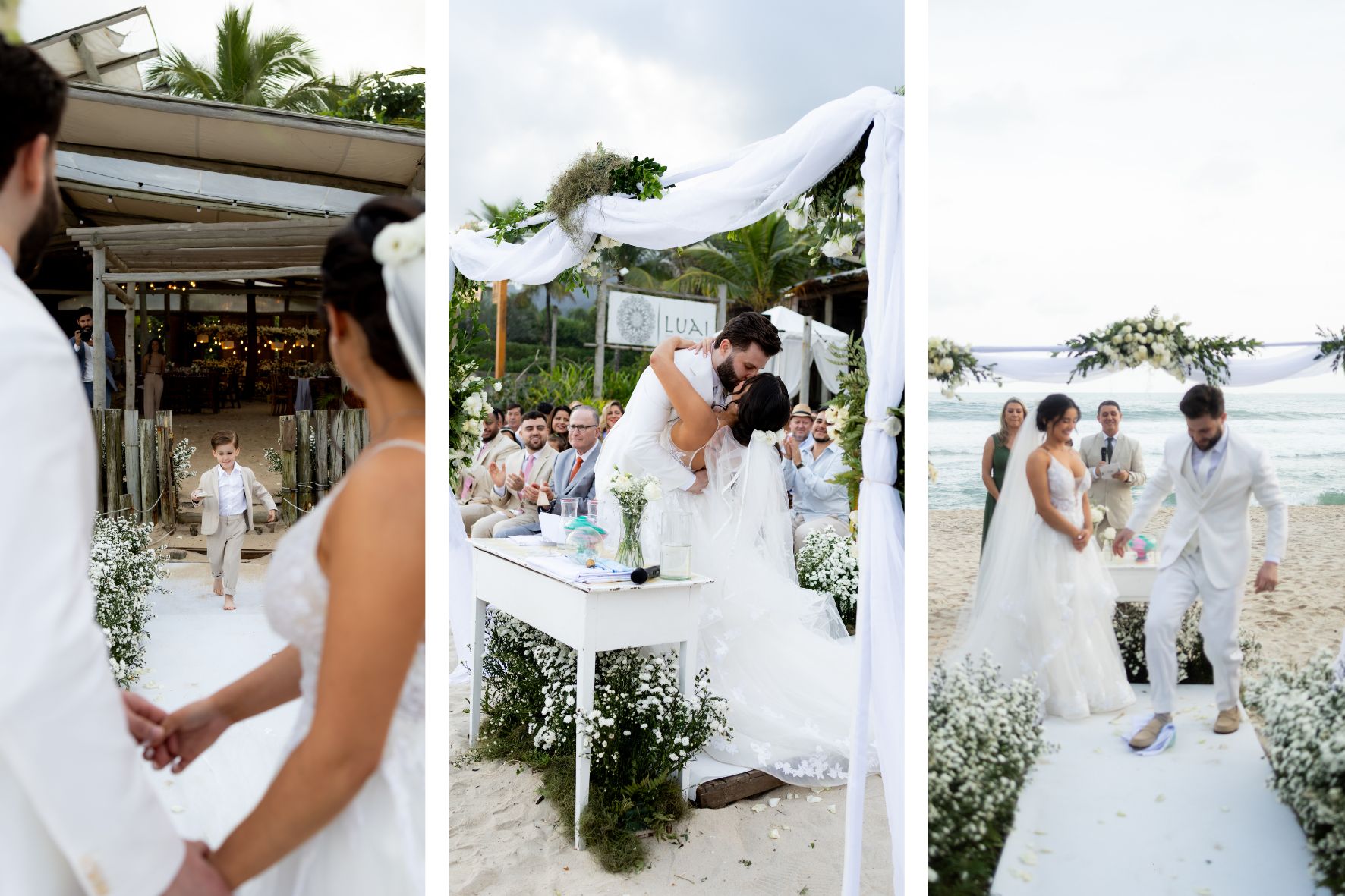 cerimônia de casamento na praia
