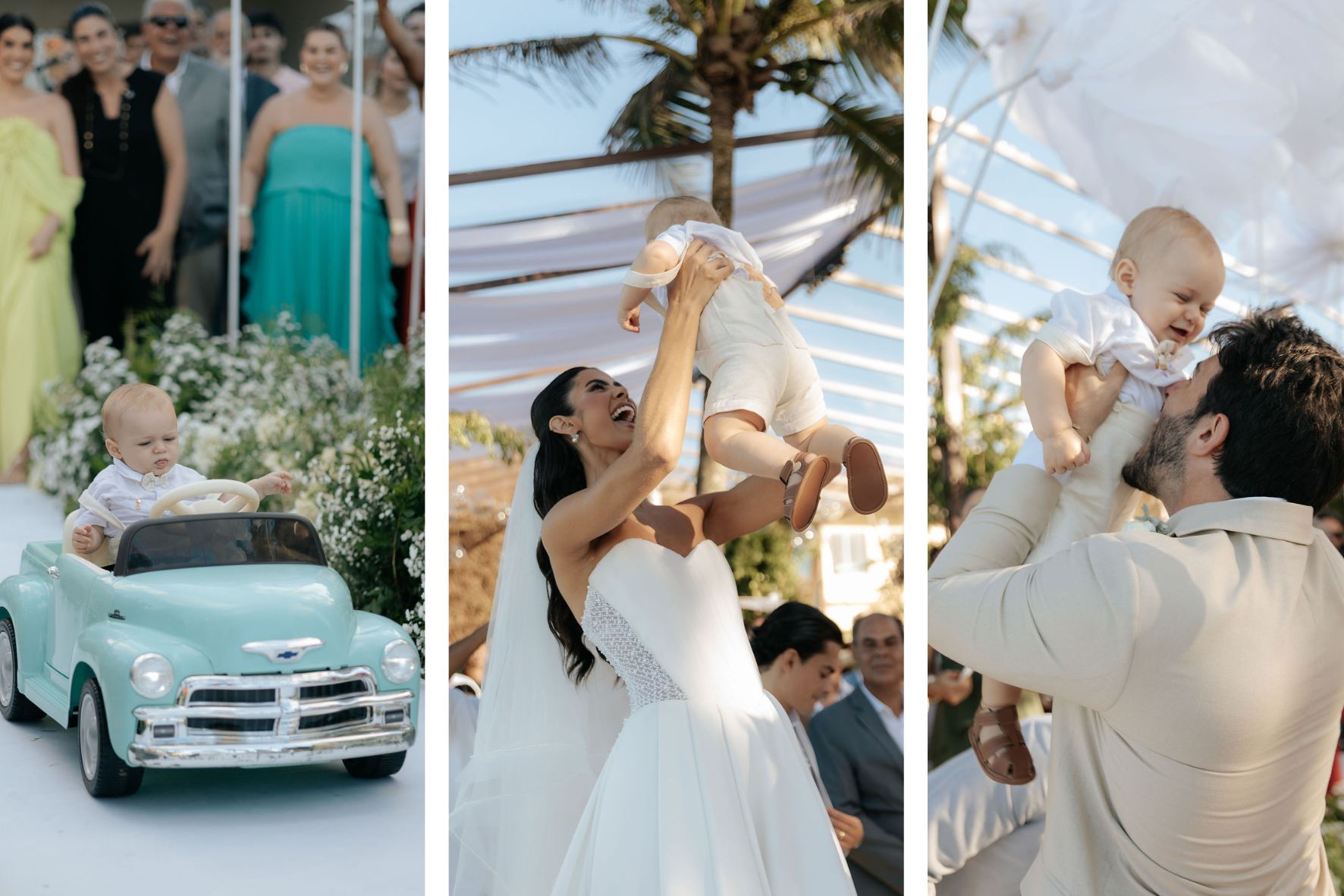 pajem de casamento na praia