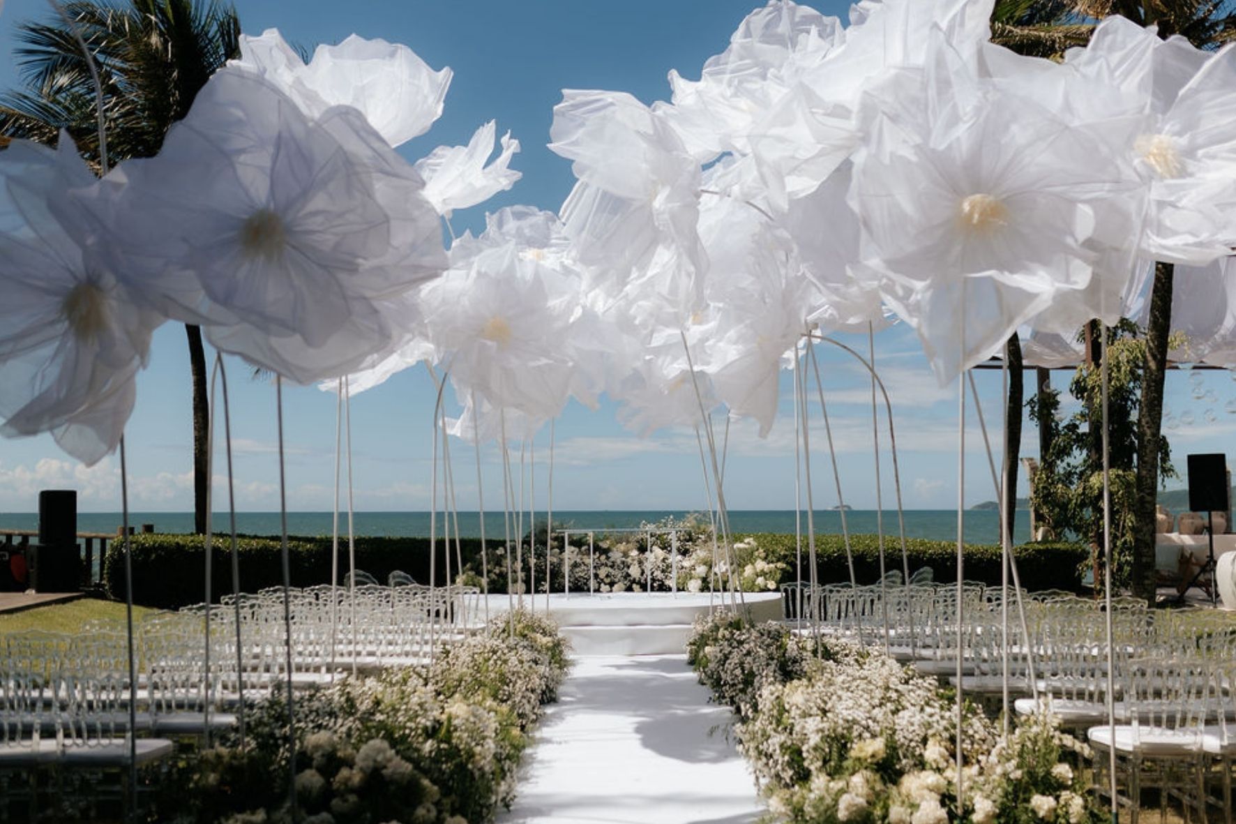 decoracao de casamento na praia
