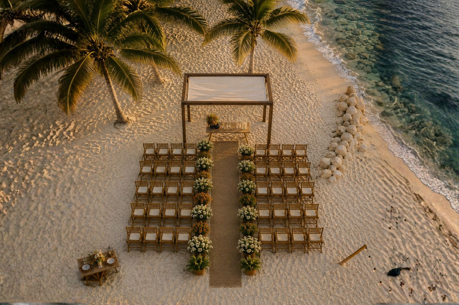 planejamento de casamento na praia