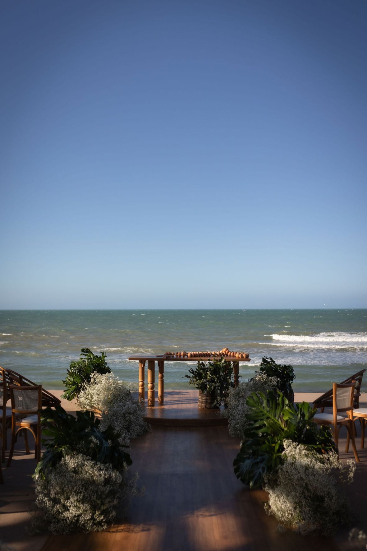 Decoração de casamento na praia