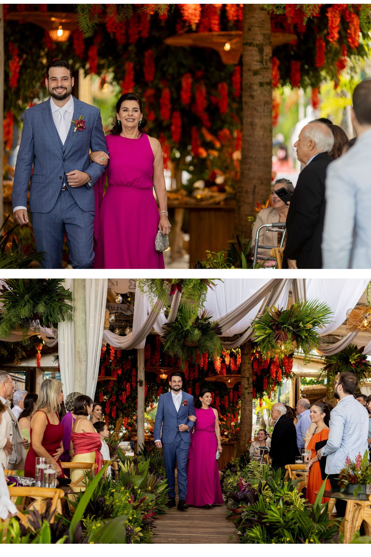 entrada do noivo no destination wedding