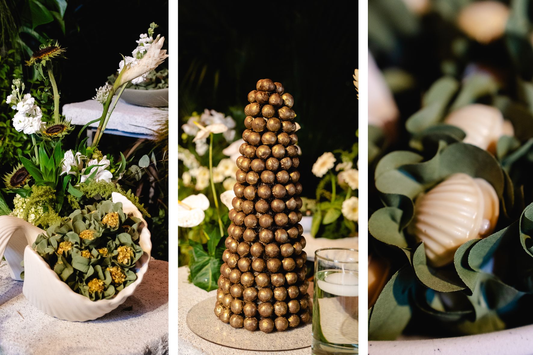 doces para casamento na praia