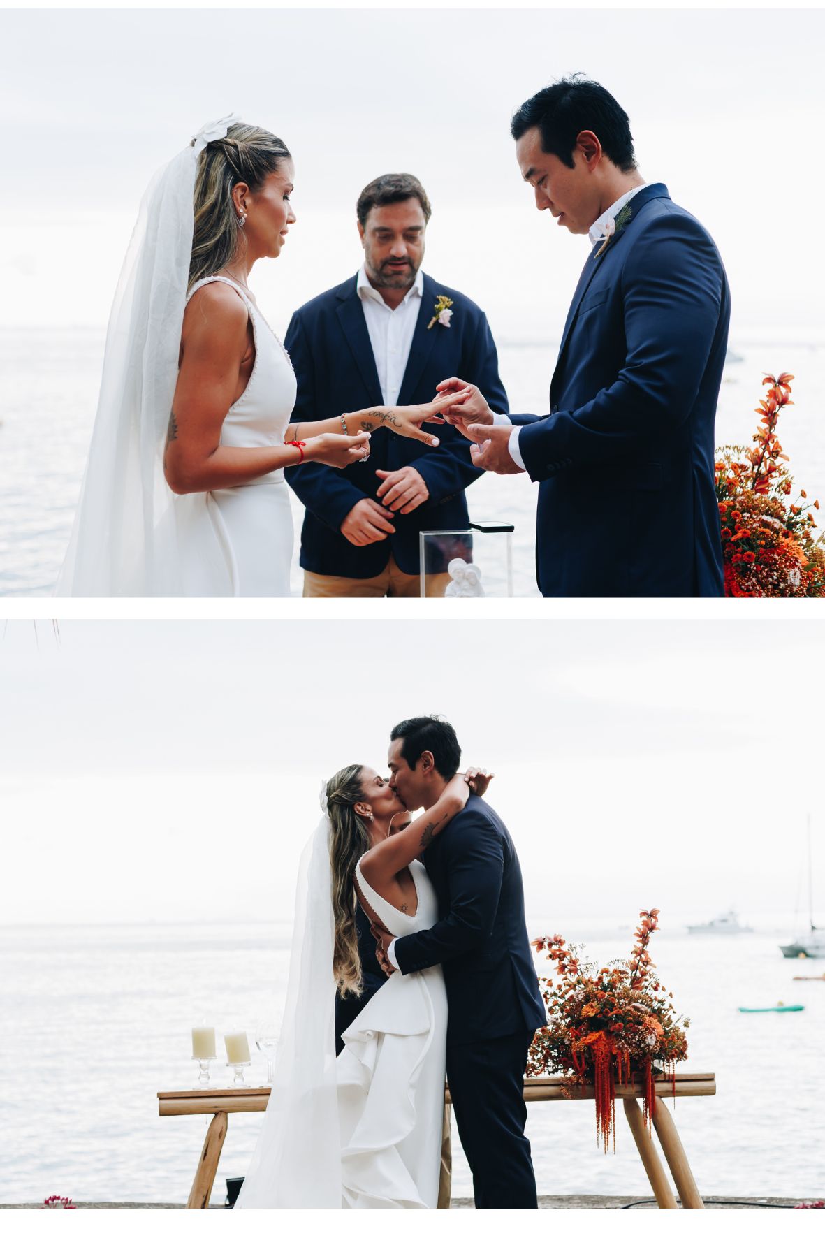 Casamento na praia sem areia