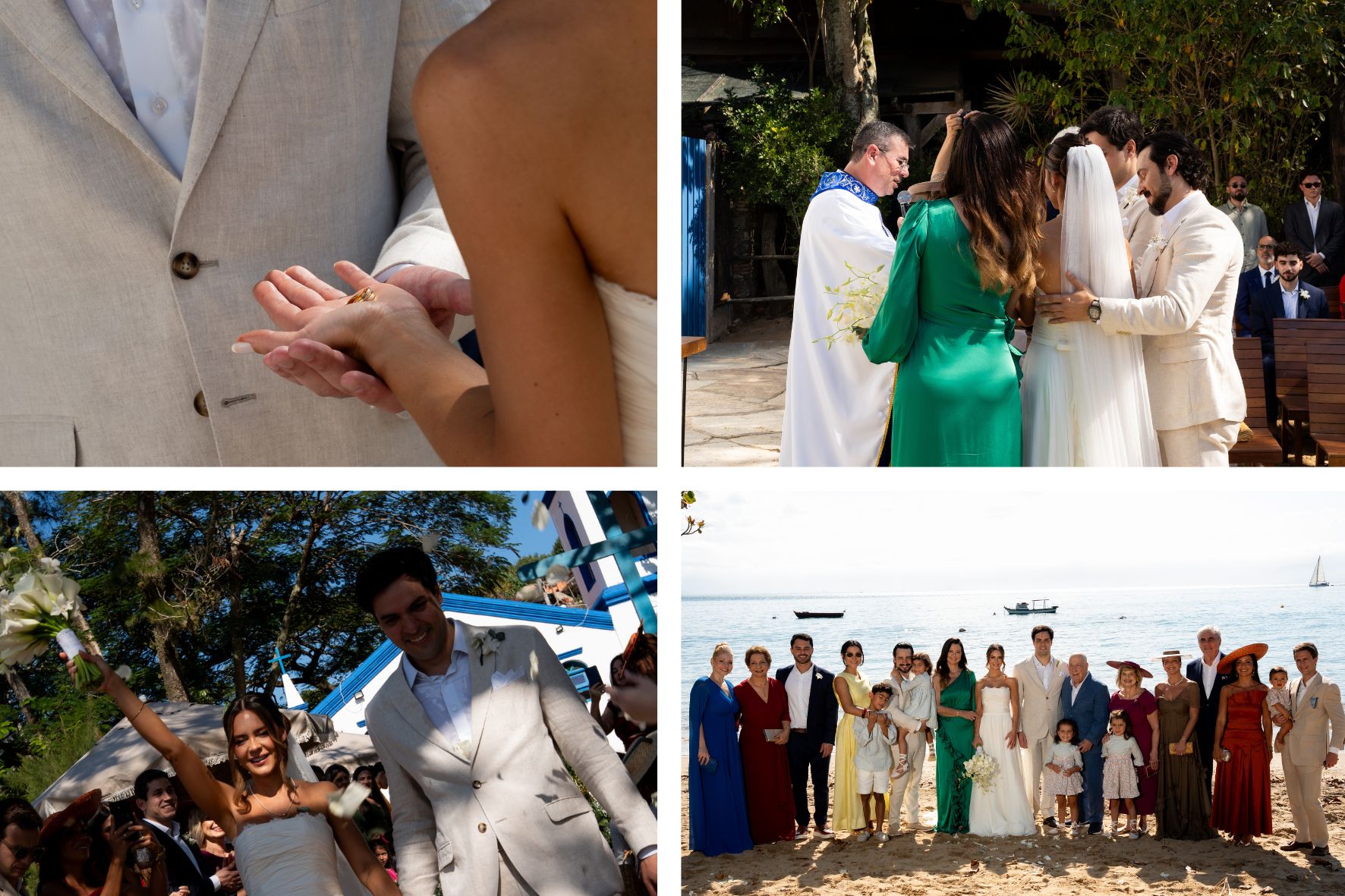 cerimônia católica de Casamento Pé na areia