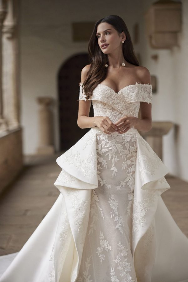 vestido de noiva rosa clara