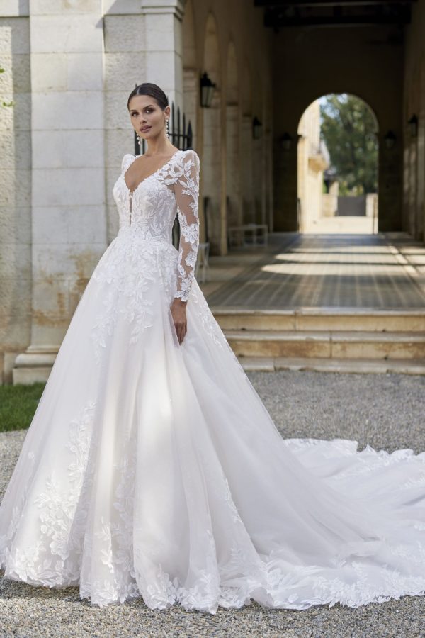 vestido de noiva rosa clara