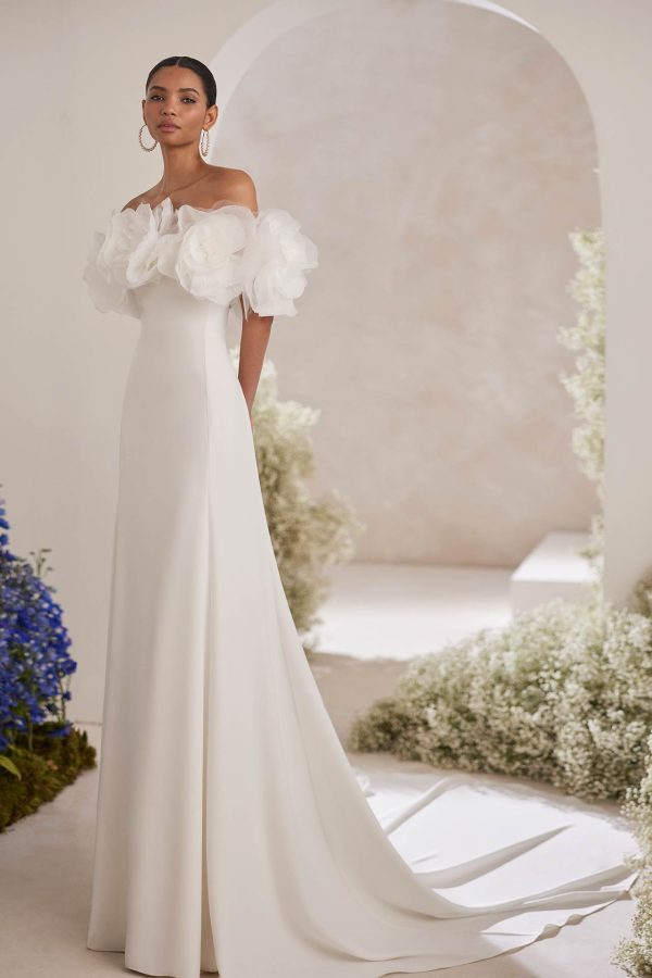 vestido de noiva rosa clara